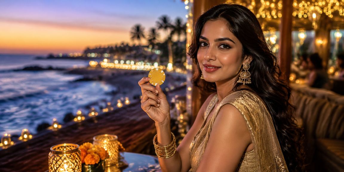 Diwali festival lights and celebration theme with casino promotions